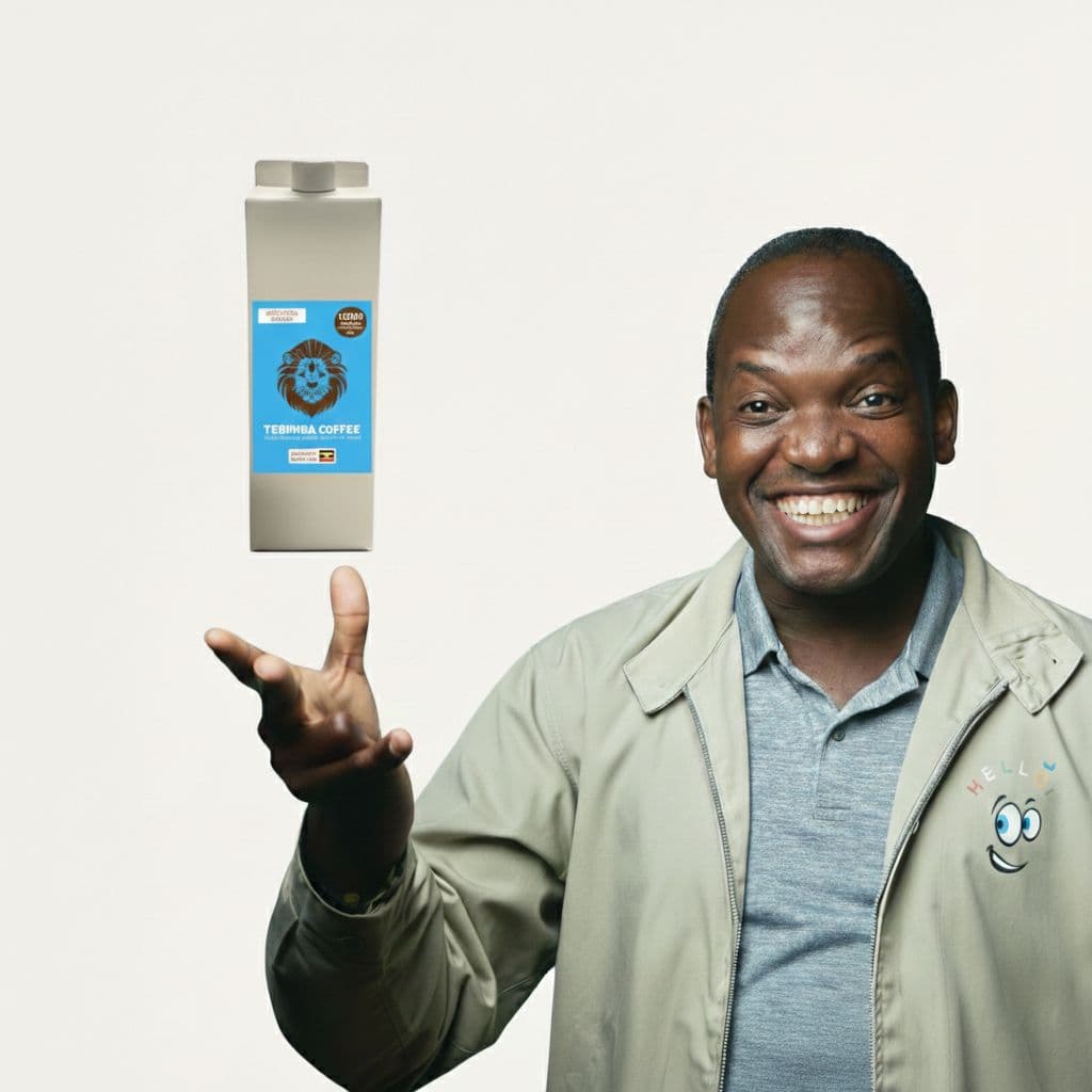 Terimba Coffee founder holding product