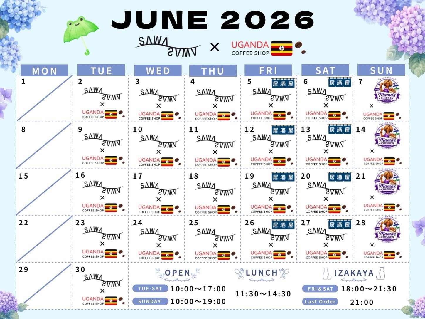 June 2026 Schedule